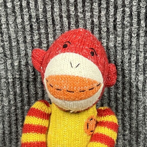SEASONS Of Cannon Falls 12” SOCK MONKEY Red Yellow Magnetic Hands Feet Doll Toy - Picture 2 of 16